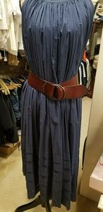 Blue Lined Sun Dress